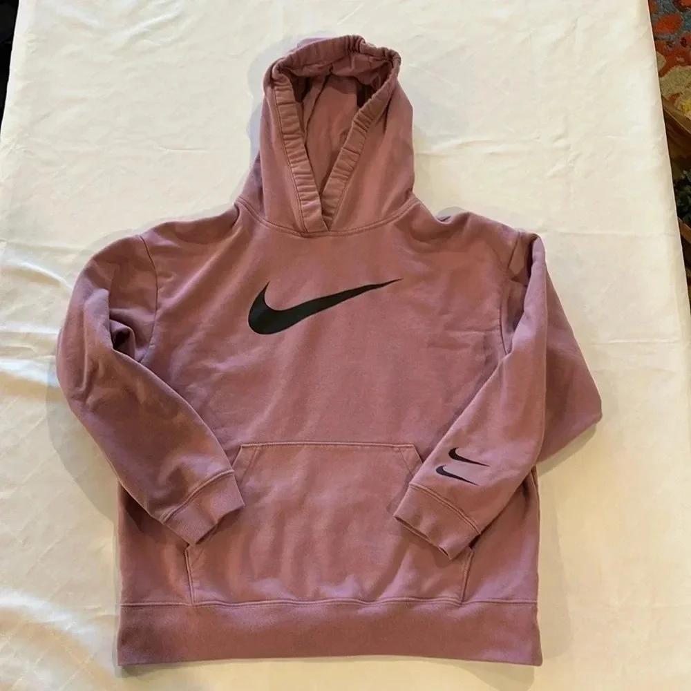 Nike Sportswear Chest Swoosh Oversized Hoodie Double Swoosh Cuff XS EUC